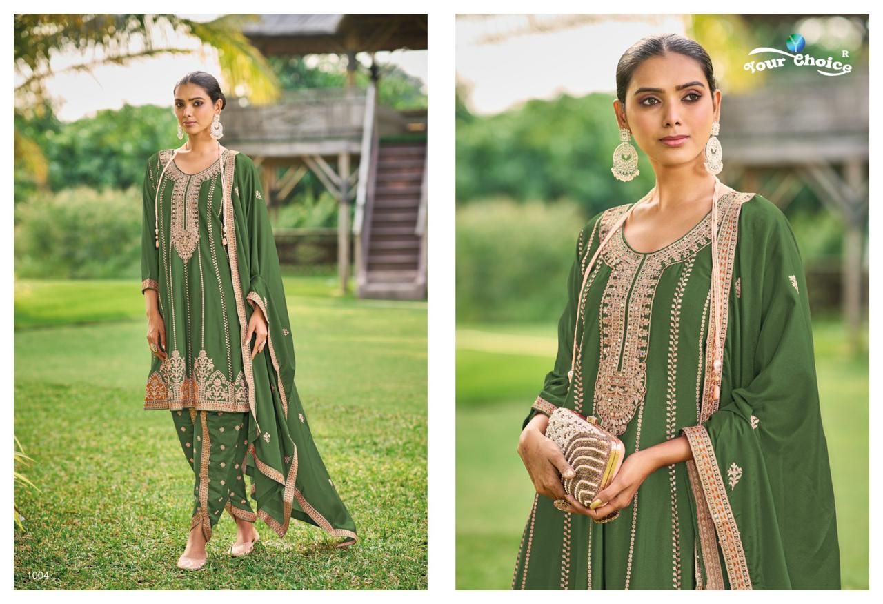 Your Choice Dhoti Style Designer Wedding Salwar Suits Wholesale Market  In Surat
